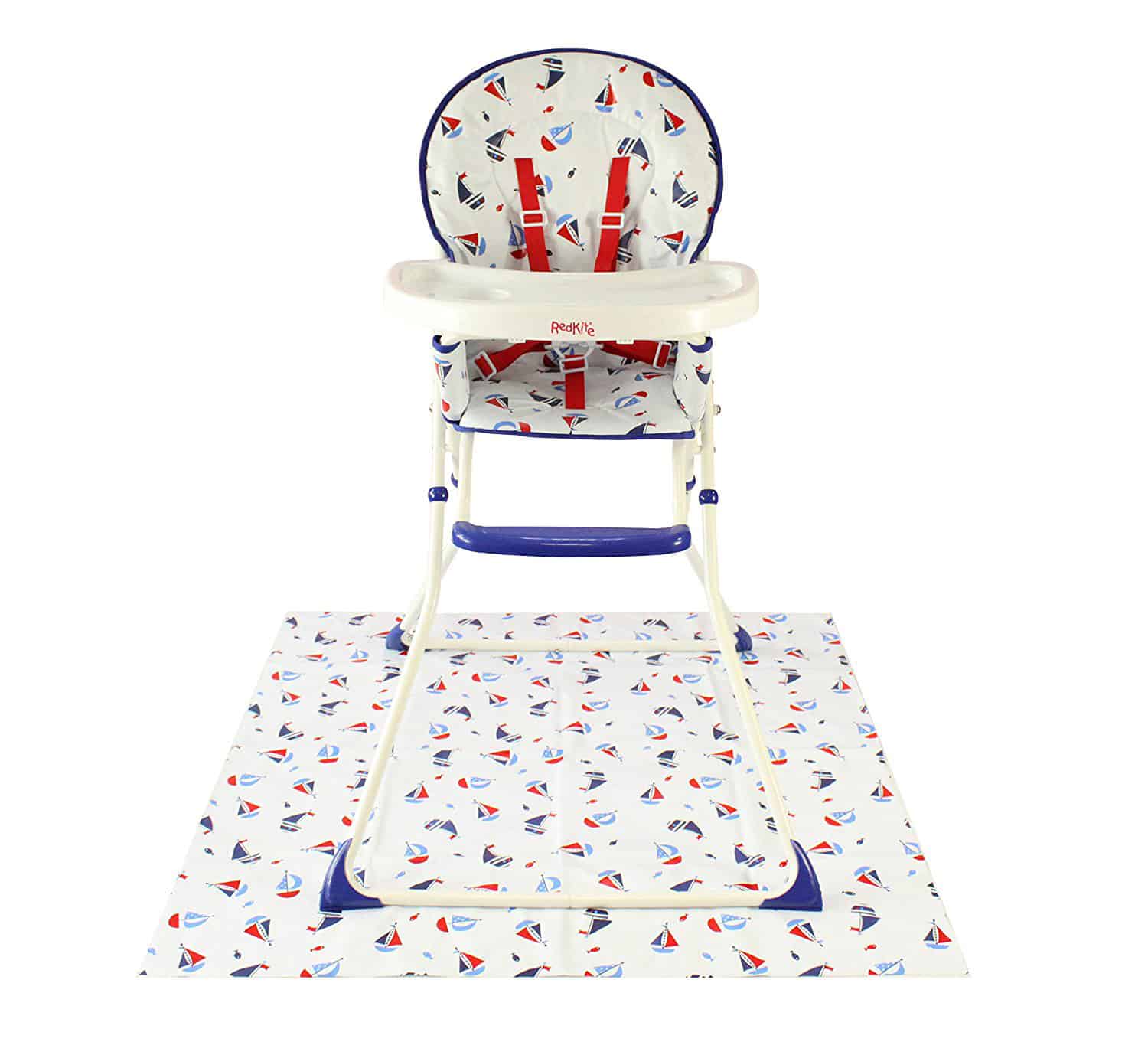 Redkite Feed Me Compact Baby Highchair Inc Splash Mat Ships Ahoy